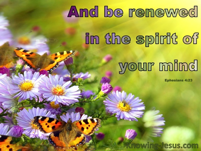 Ephesians 4:23 Spiritual Renewal (devotional) (green)